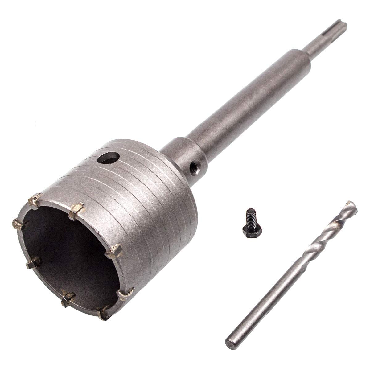 65mm Cutting Dia Concrete Drill Bit Wall Hole Saw Cutter Set Brick Cement Stone Hole Cutting with 200mm Connecting Rod Wrench